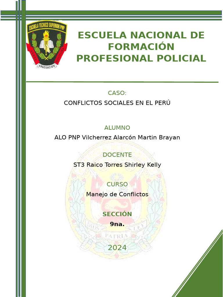 Conflictos Sociales en El Perú | PDF | Perú
