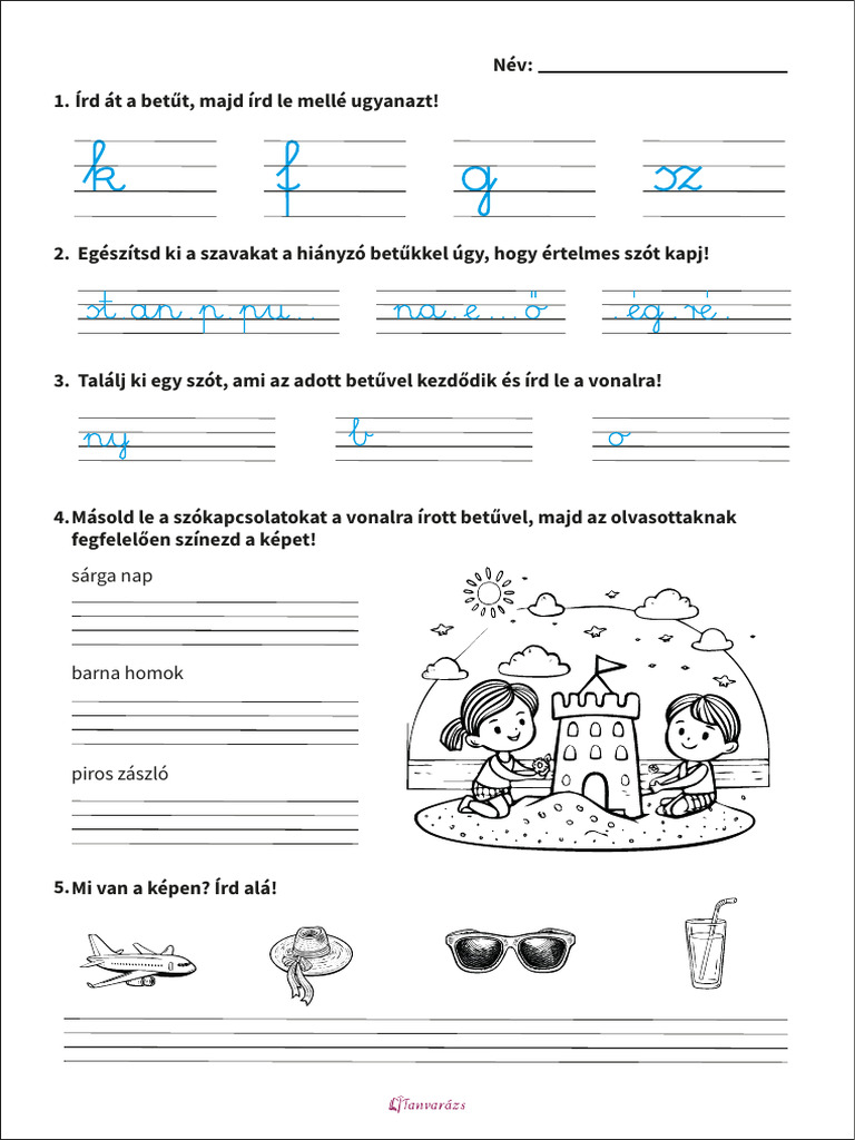 Iras Gyakorlas 1. Osztaly Nyomtathato | PDF