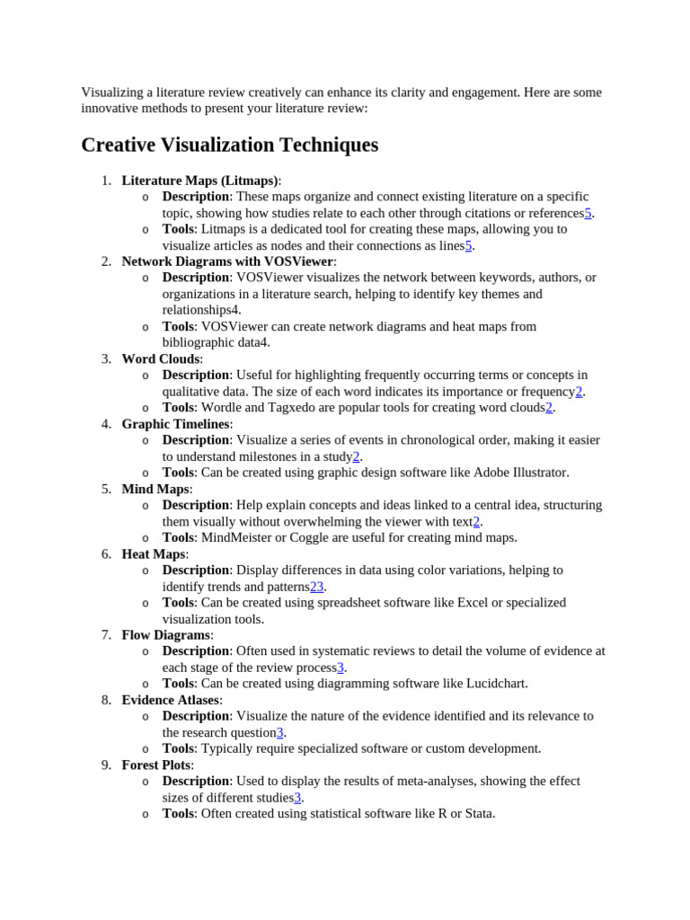Visualizing A Literature Review | PDF