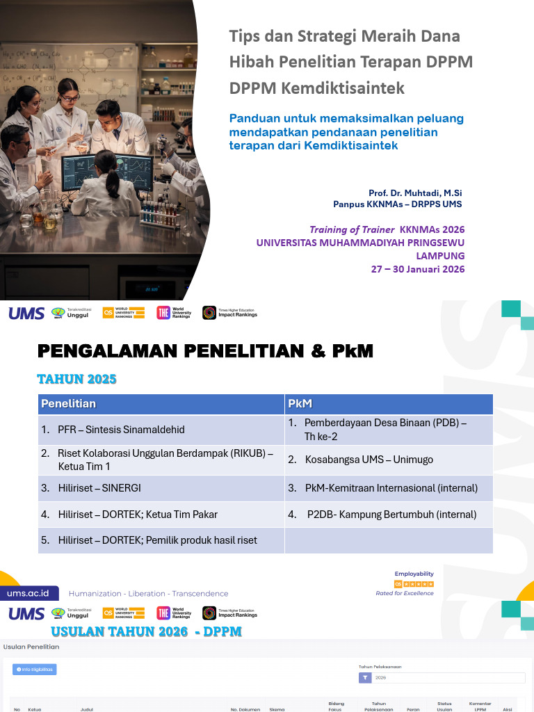 Tips Dan Strategi Meraih Dana Hibah Penelitian Terapan DPPM ...