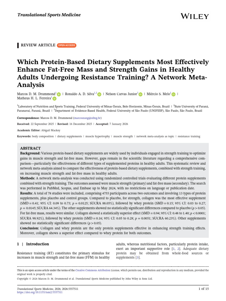 TSM2 2026 5557511 | PDF | Systematic Review | Strength Training