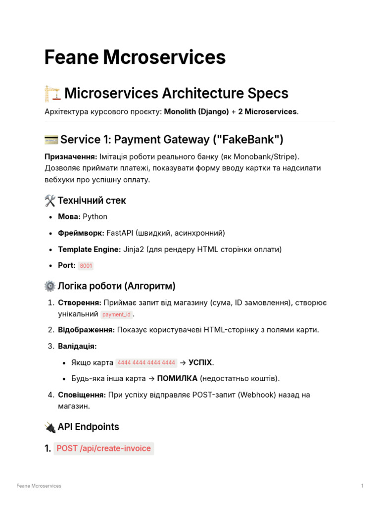 Microservices Feane | PDF
