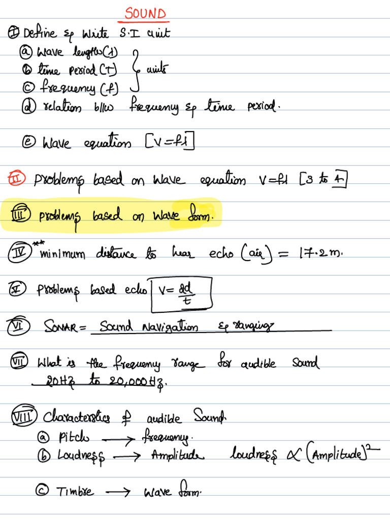 Physics Revision Class Notes | PDF