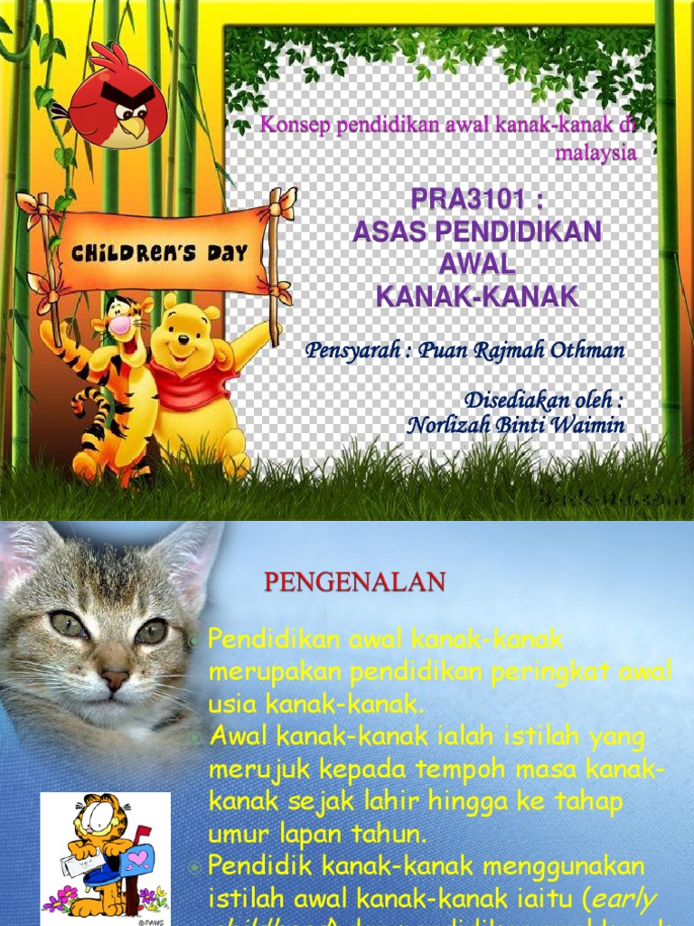 Konsep Pendidikan Awal Kanak-Kanak Di Malaysia ( PAKK)