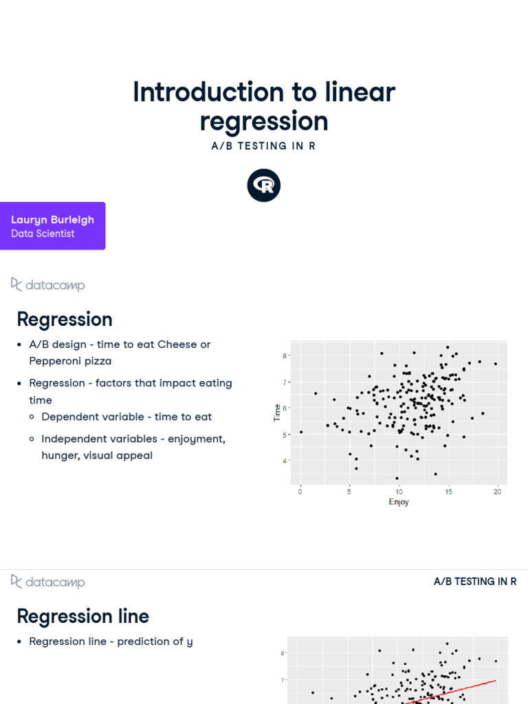 Chapter 4 | PDF | Regression Analysis | Linear Regression