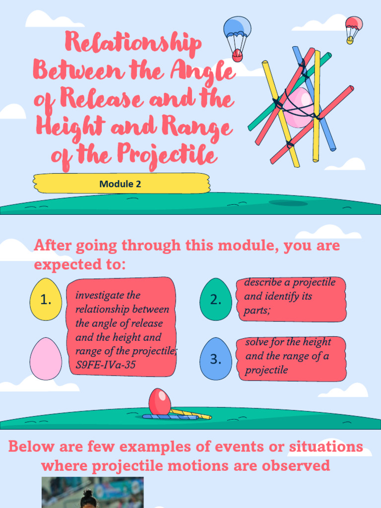 Angle and Height of A Projectile | PDF | Projectiles | Mechanics