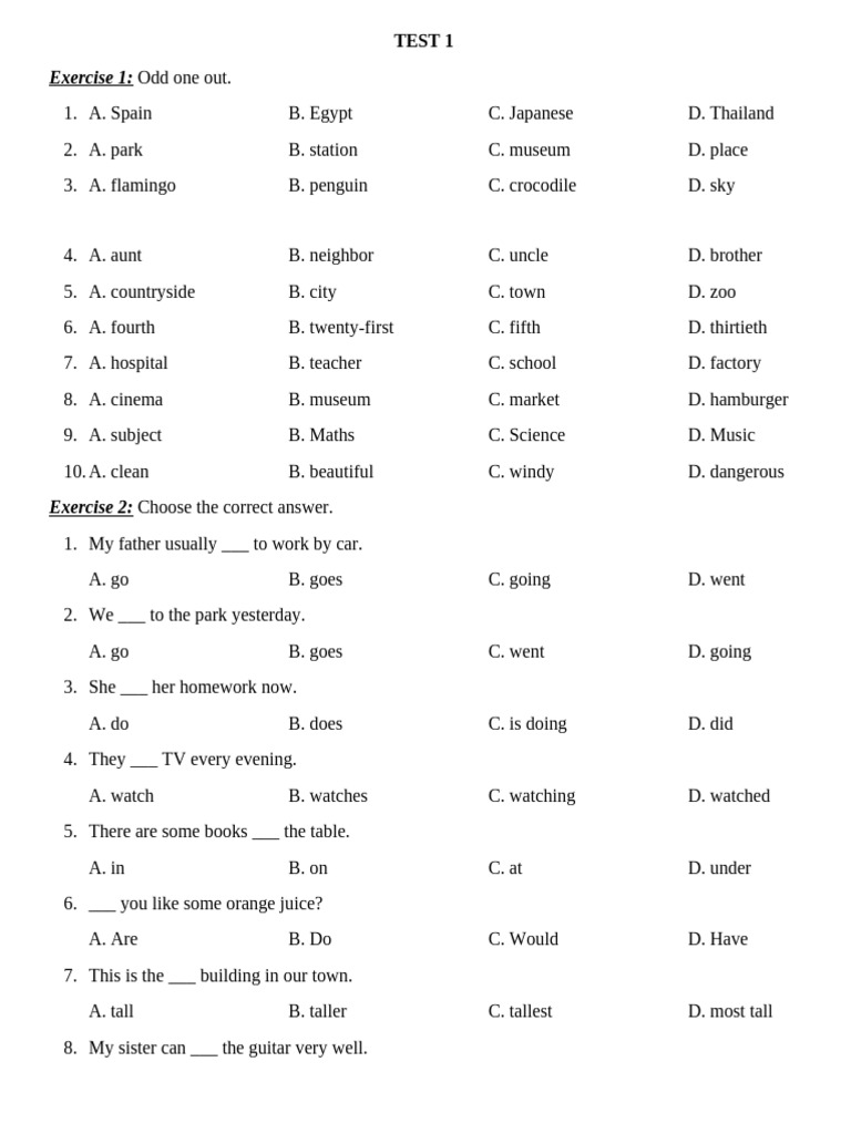 TEST 1 | PDF