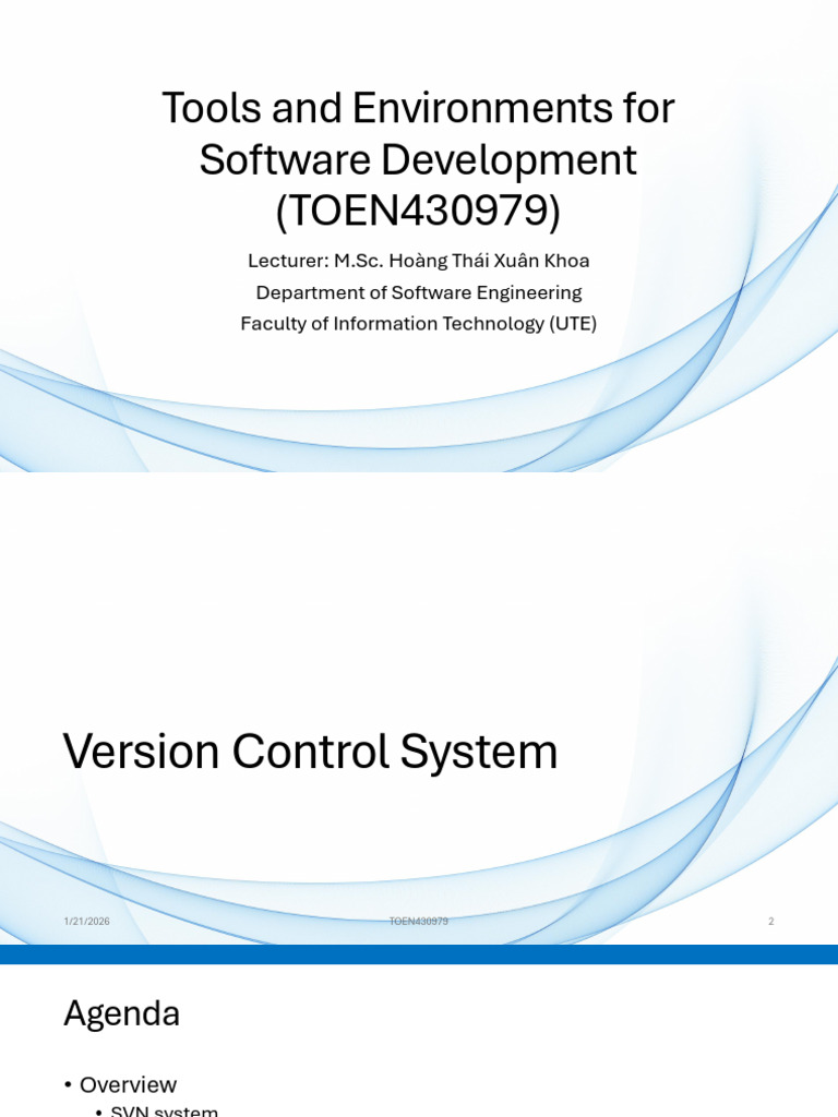 Chapter 2 - Version Control System | PDF | Version Control | Computer ...