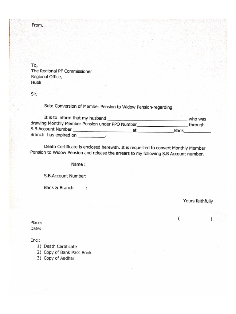 Conversion Request Letter Format | PDF