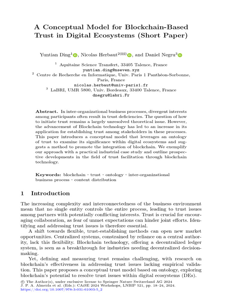 A Conceptual Model for Blockchain-Based Trust in Digital Ecosystems ...