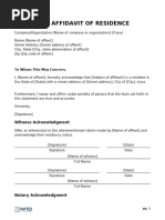Deponent Signature in Affidavit | PDF
