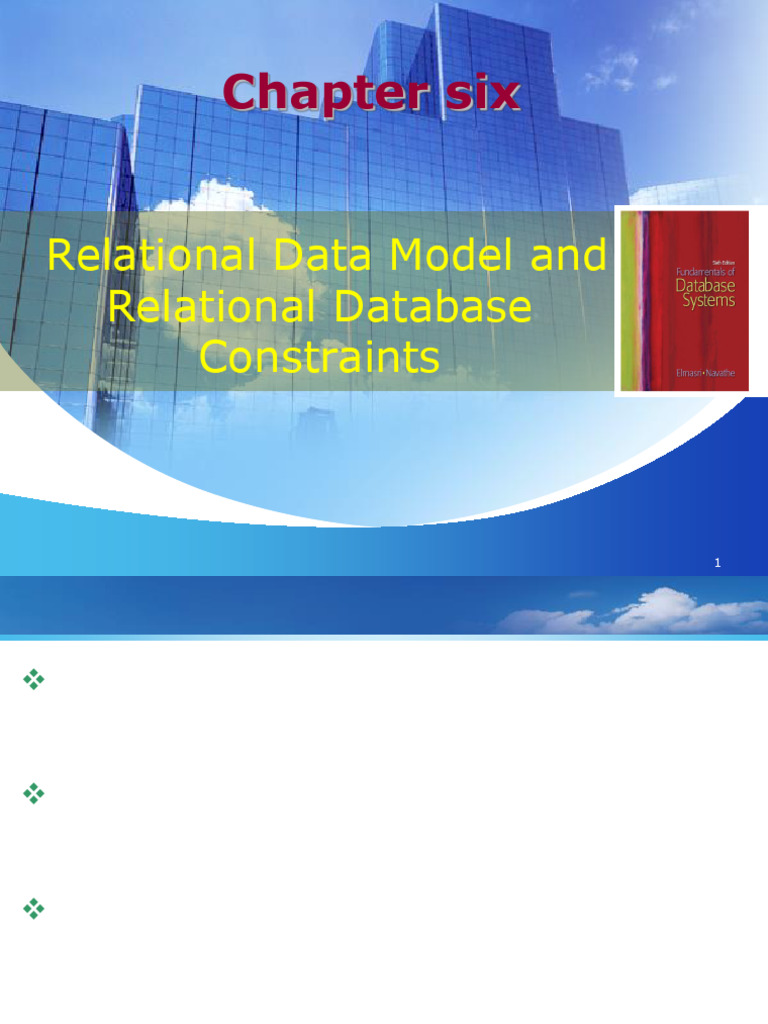 chaptersix | PDF | Relational Model | Relational Database