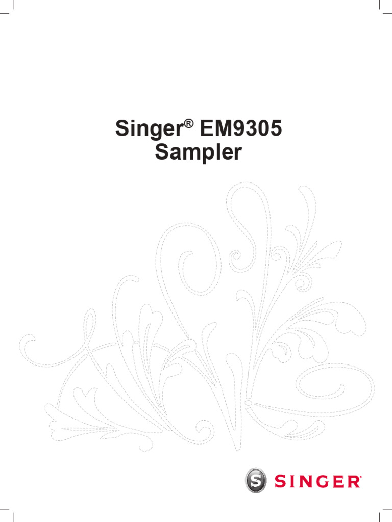 Singer Designbook - EM9305 | PDF | Embroidery | Handicrafts
