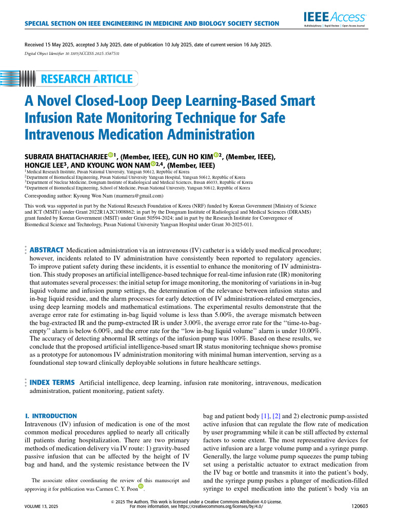 A Novel Closed-Loop Deep Learning-Based Smart Infusion Rate Monitoring ...