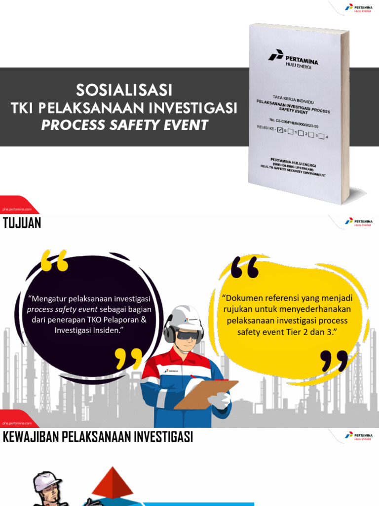 Sosialisasi TKI Pelaksanaan Process Safety Event - Rev - Arin | PDF
