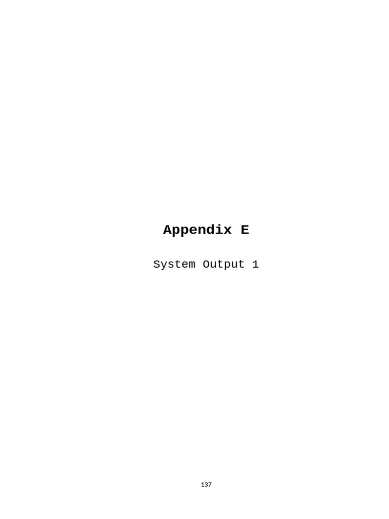 Appendix E | PDF | Login | User (Computing)