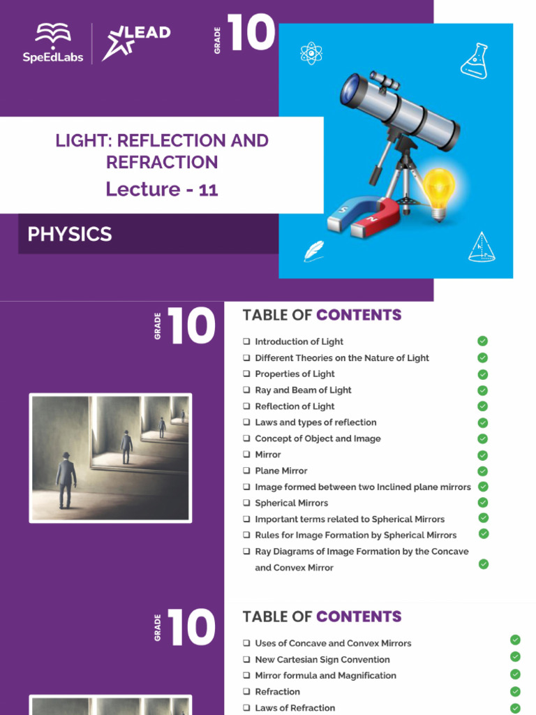 Light Reflection and Refraction L11 | PDF