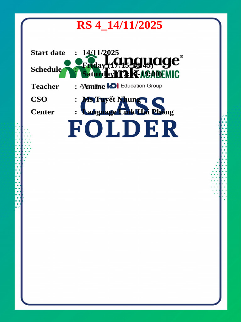 Class Folder & Comment | PDF