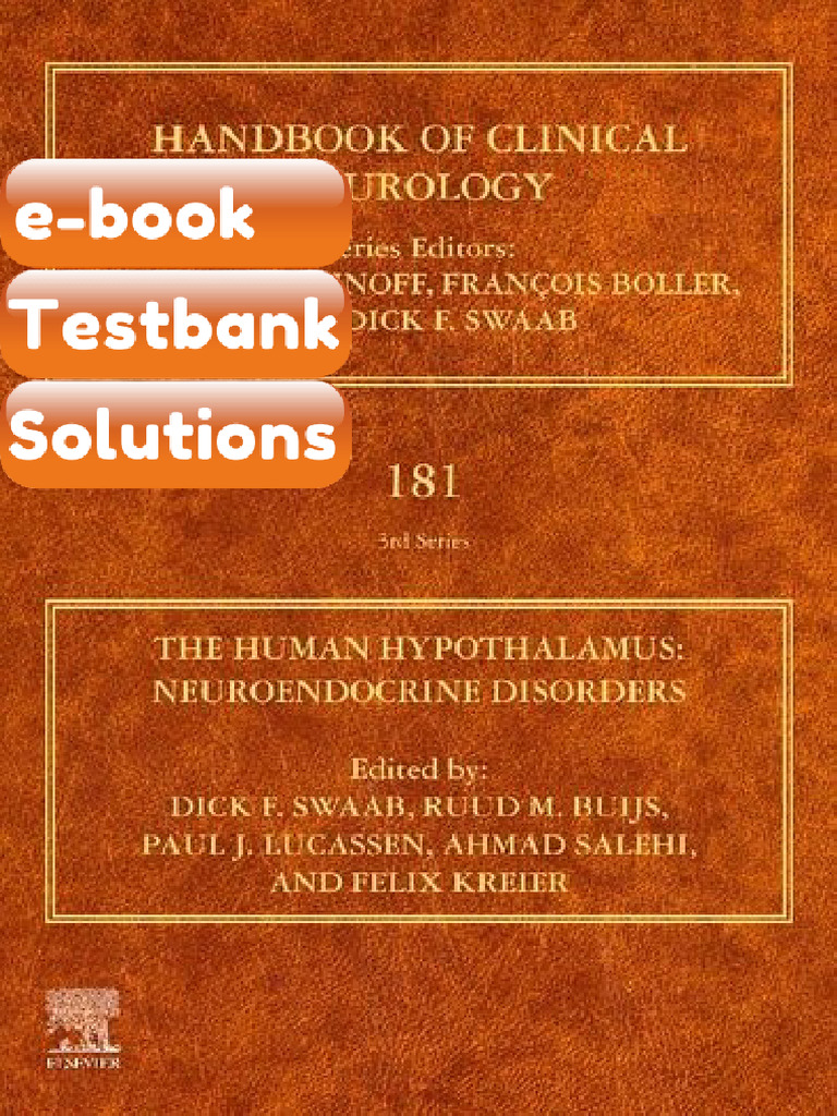 The Human Hypothalamus Neuroendocrine Disordes Dick F Swaab eBook ...