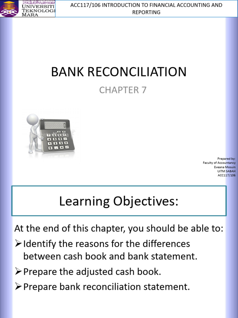 ACC107 Chapter 7 BANK RECONCILIATION (Updated NOV 2023) | PDF | Banks ...
