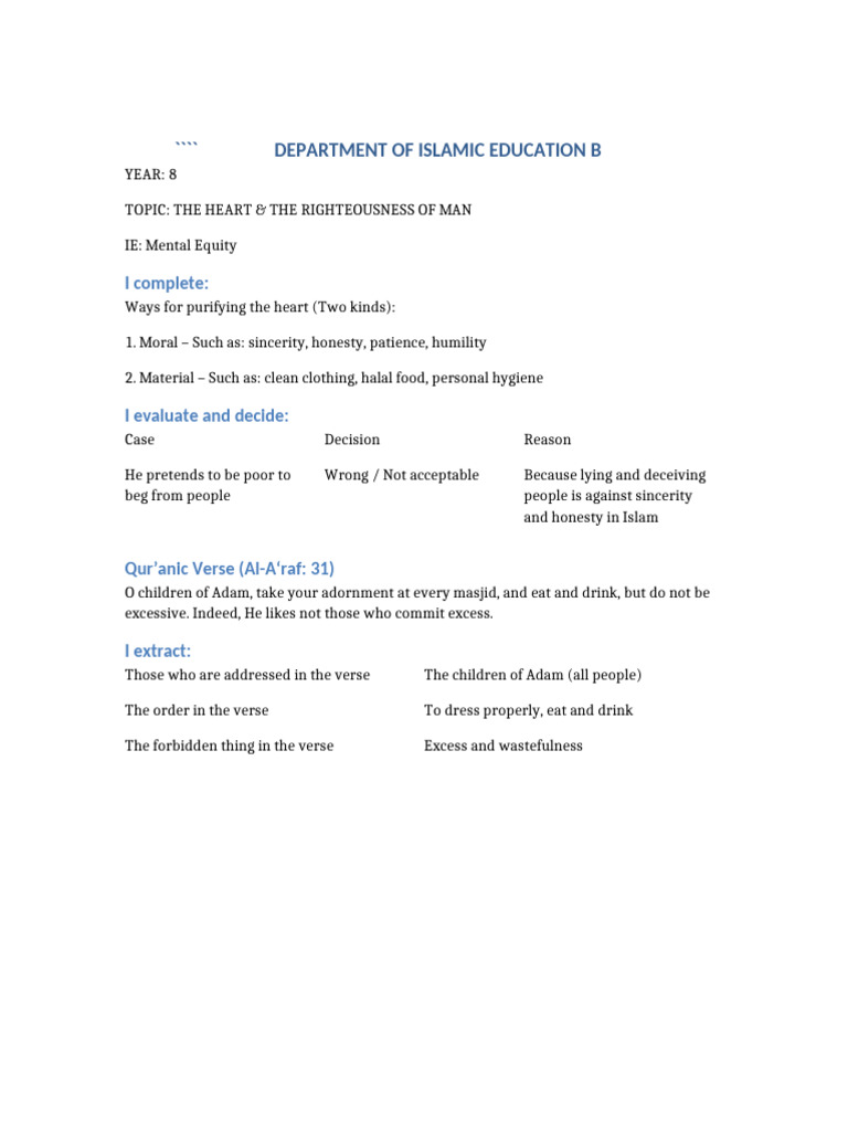 Completed Heart Righteousness Full (1) | PDF