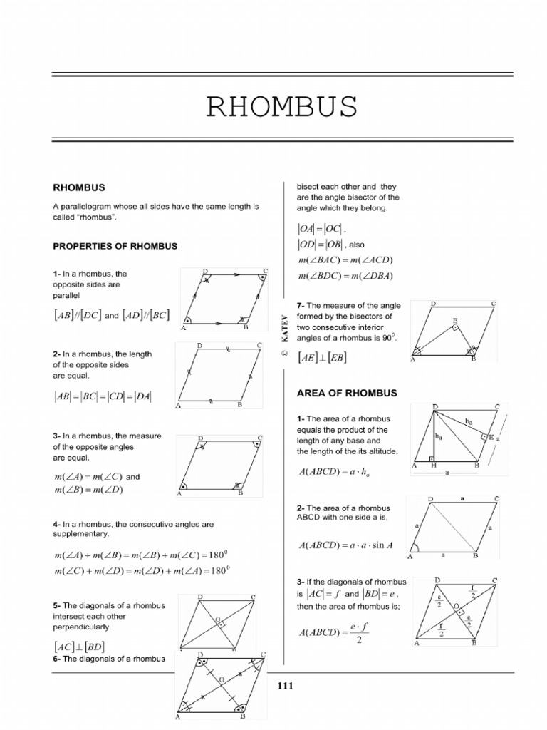 Rhombus | PDF