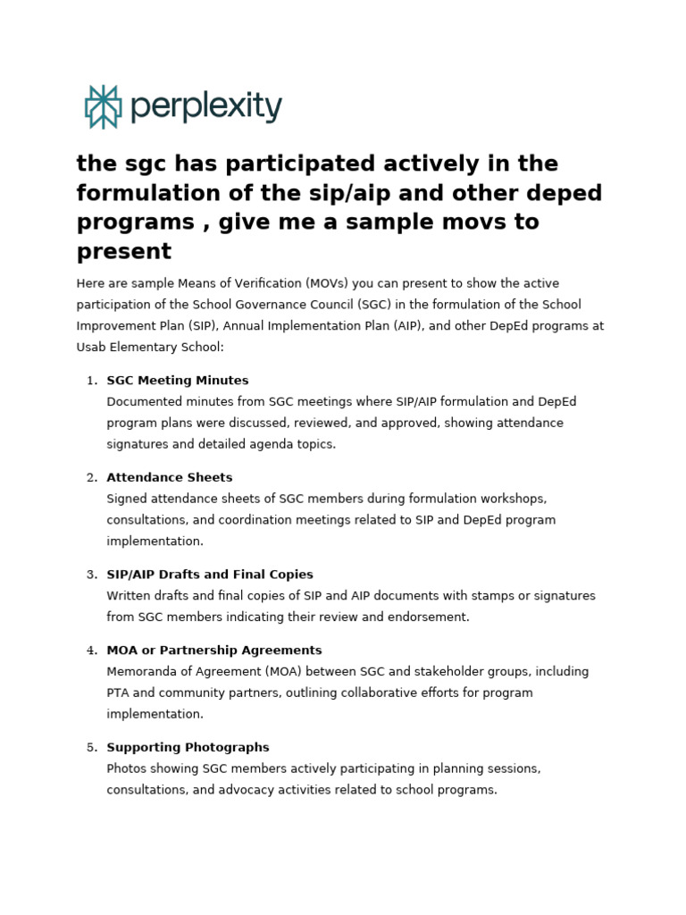 The Sgc Has Participated Actively in the Formulati | PDF