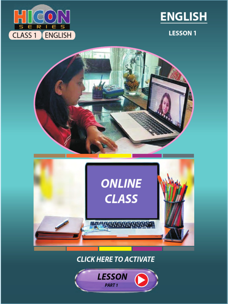 Class 1 English Lesson 1 Part 1 | PDF | Linguistics