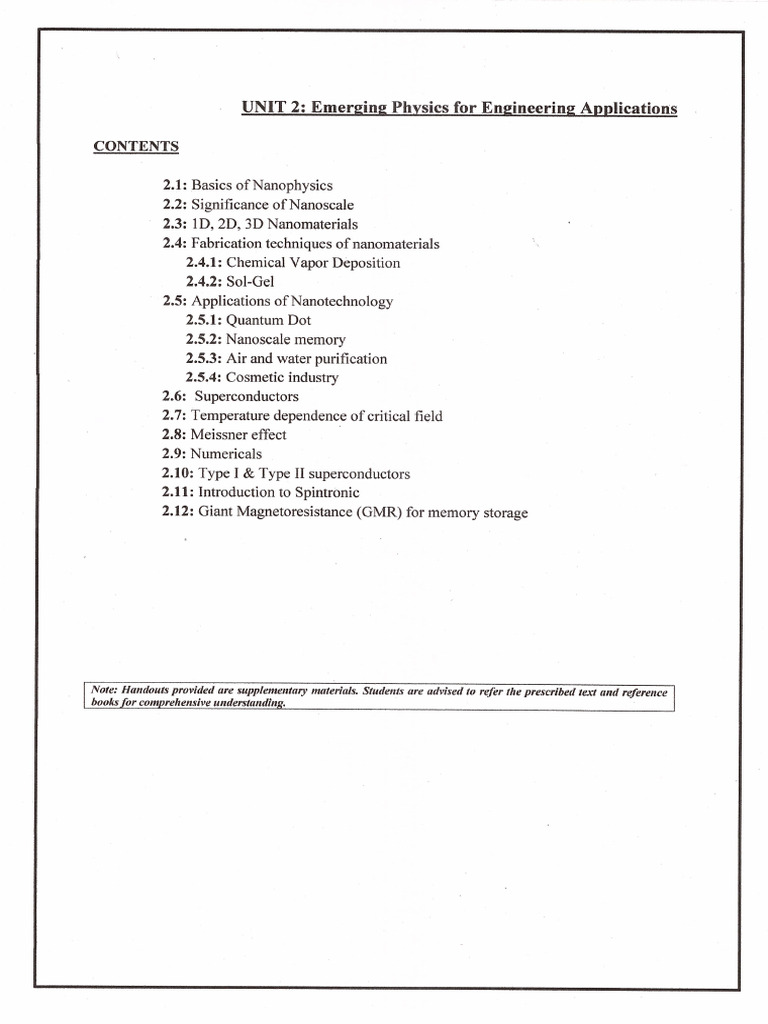 Unit2_notes-Nano Till T1 (1) | PDF