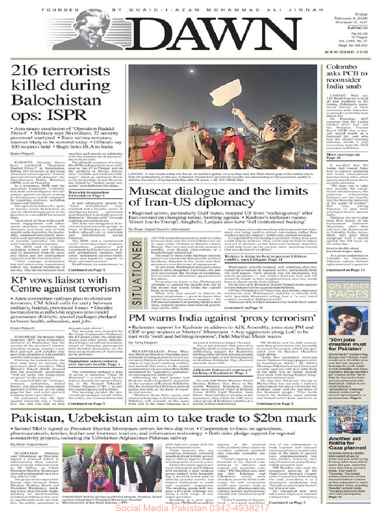 6 Feb Dawn Karachi | PDF