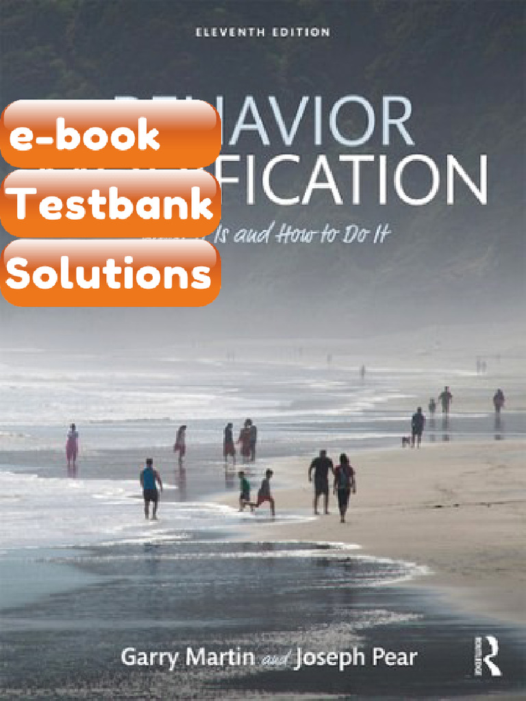 Behavior Modification What It Is and How To Do It 11th Edition Martin ...