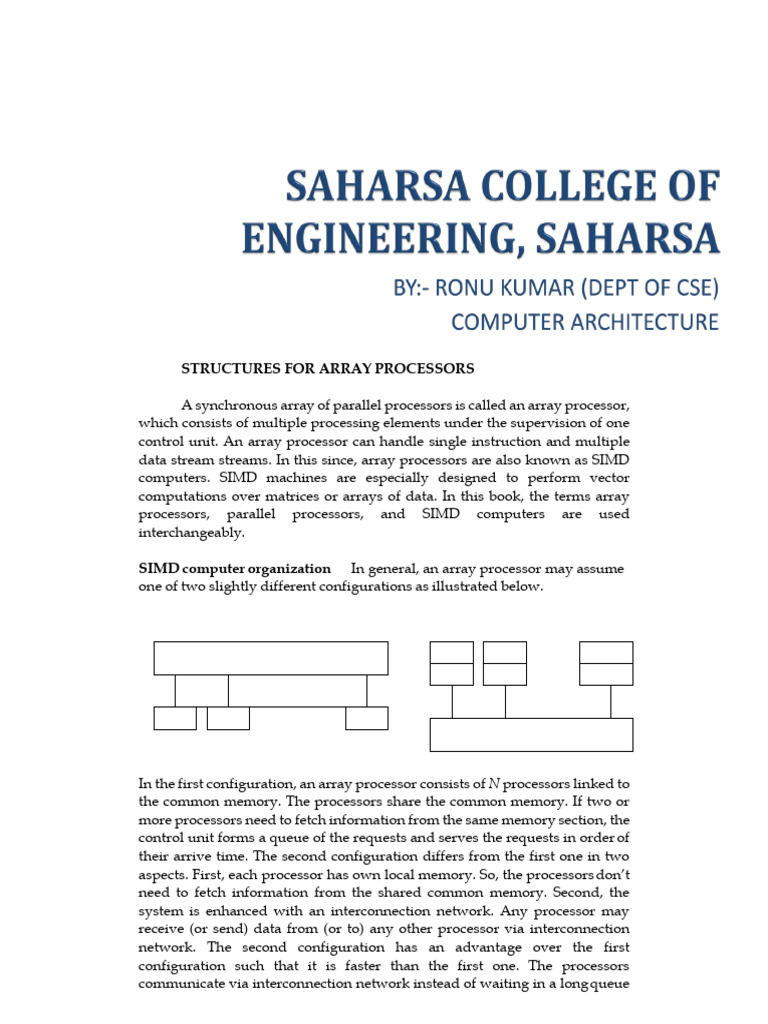 Simd Interconnect | PDF | Central Processing Unit | Network Topology