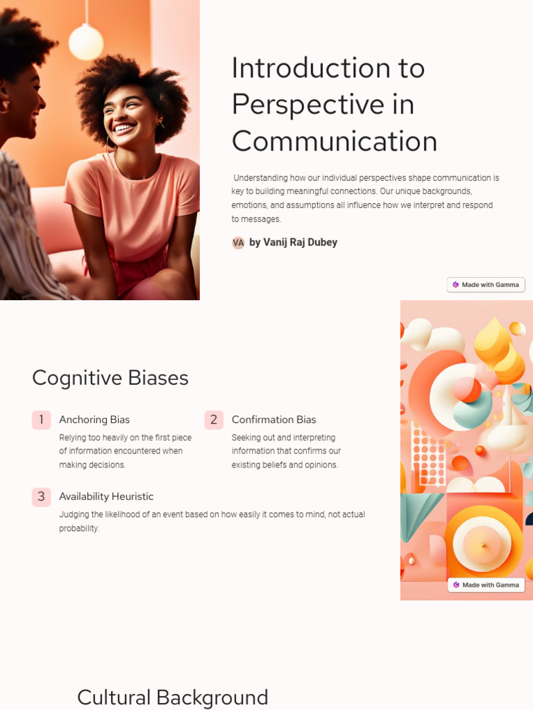 Introduction To Perspective in Communication | PDF | Communication ...