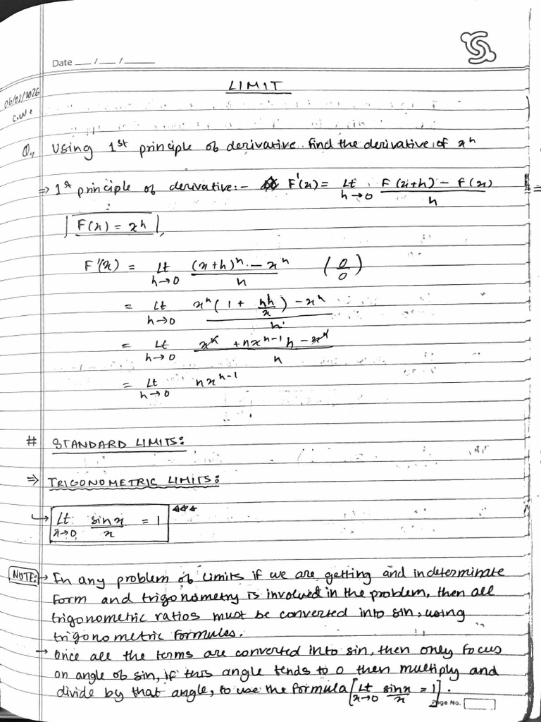 Limits | PDF