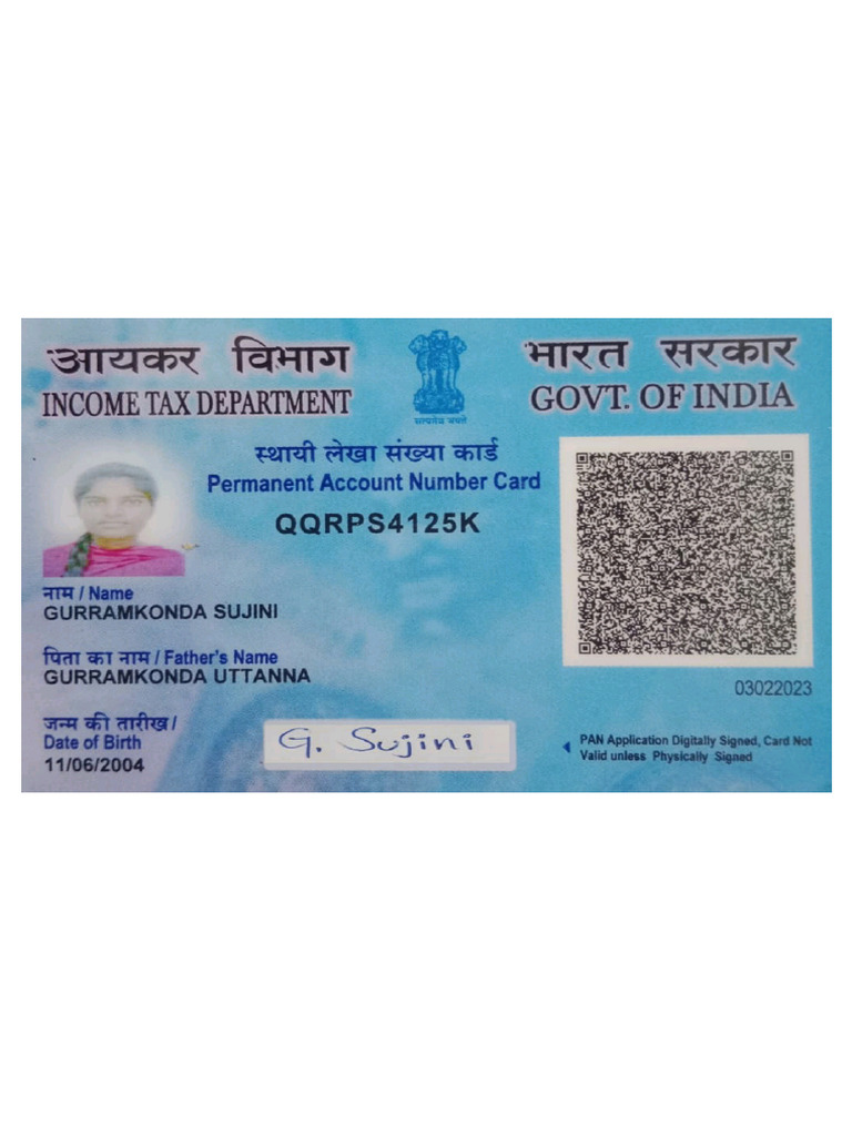 Pan Card PDF | PDF