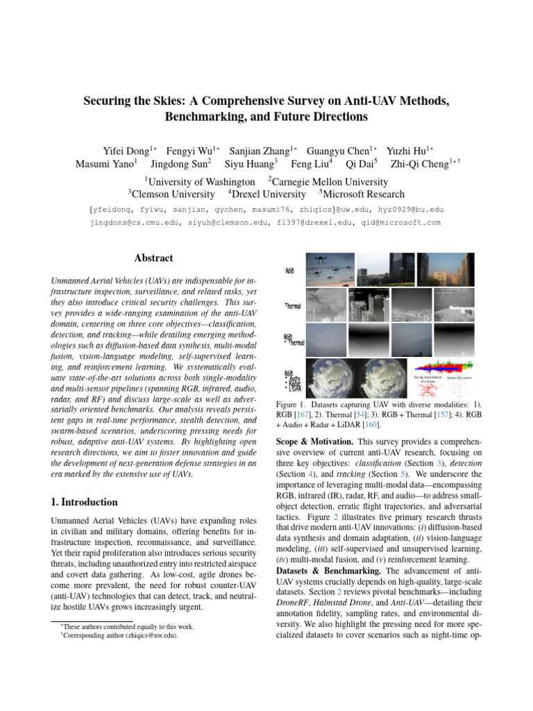 Securing The Skies: A Comprehensive Survey On Anti-UAV Methods ...