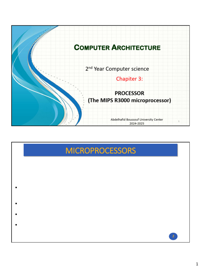 Chapiter 3 | PDF | Central Processing Unit | Computer Architecture
