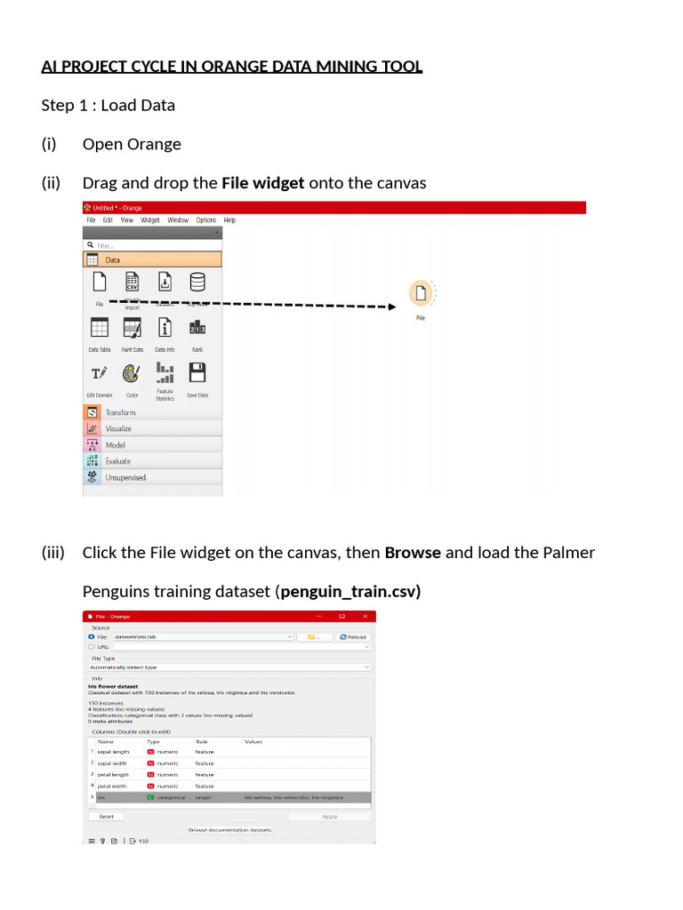 Ai Project Cycle in Orange Data Mining Tool | PDF | Accuracy And ...