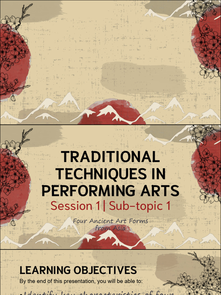 Traditional Techniques in Performing Arts Kabuki 2 | PDF | Theatre | Dances