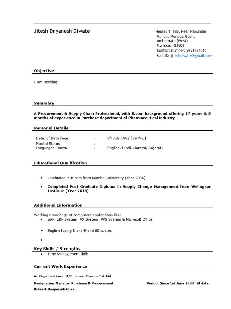 Document - Jitesh | PDF | Procurement | Business