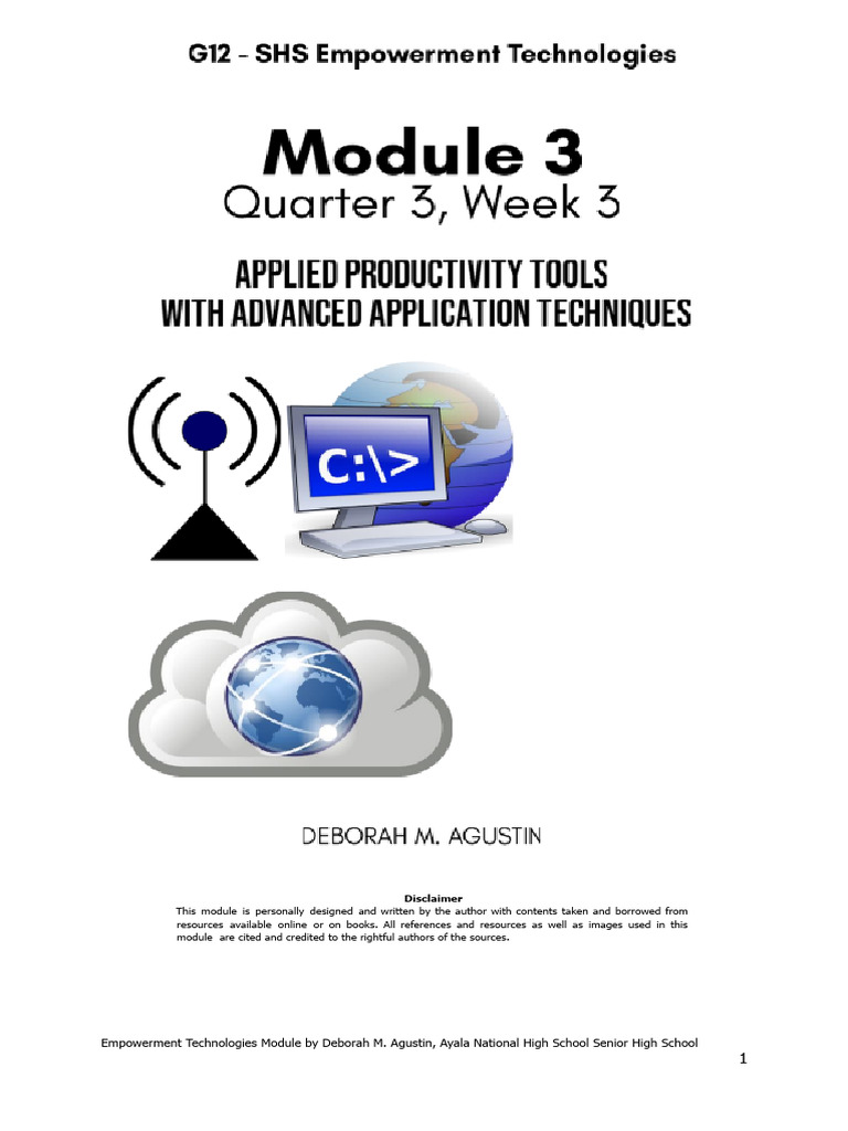 ETECH Quarter 3 Module 3 W3 | PDF | Hyperlink | Computing