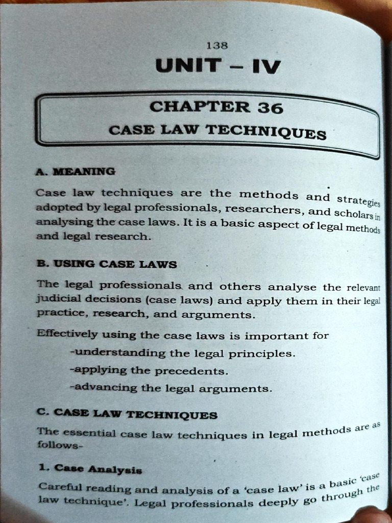 Legal Methods - Module 4 Topics | PDF