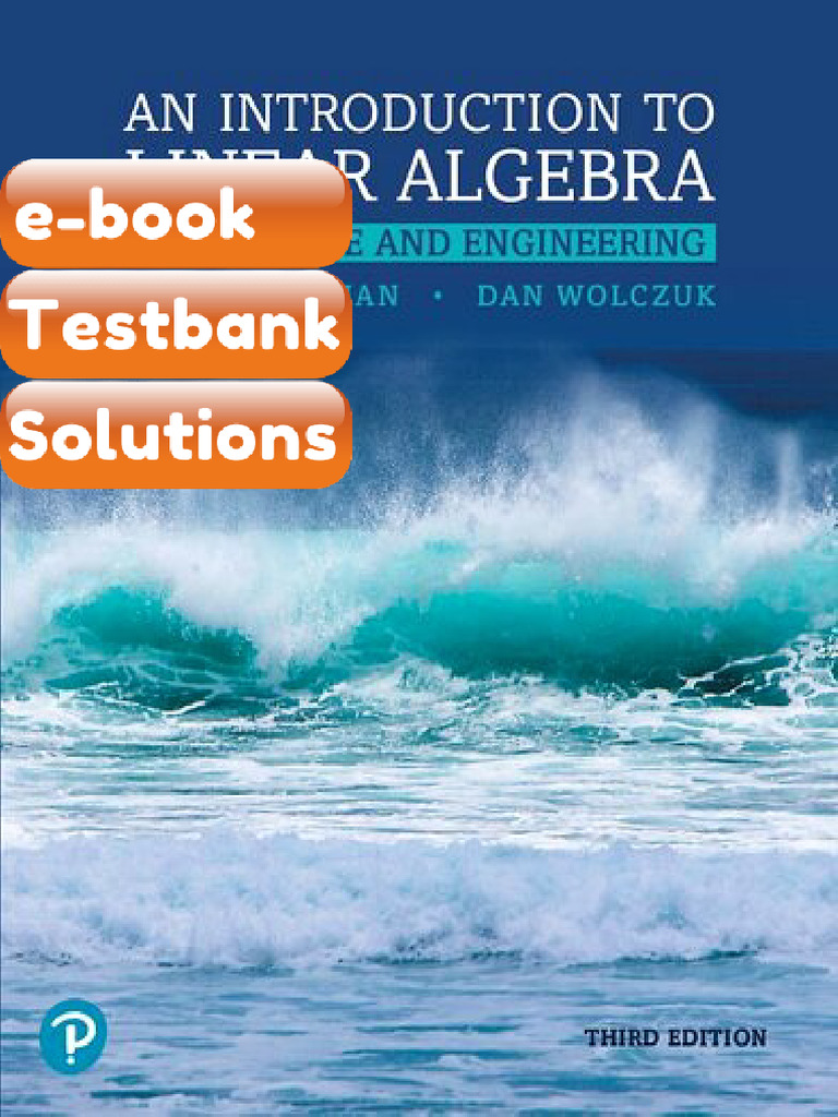 Introduction To Linear Algebra For Science and Engineering 3rd Edition ...