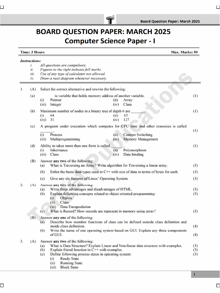 Cs1 2025 Paper | PDF