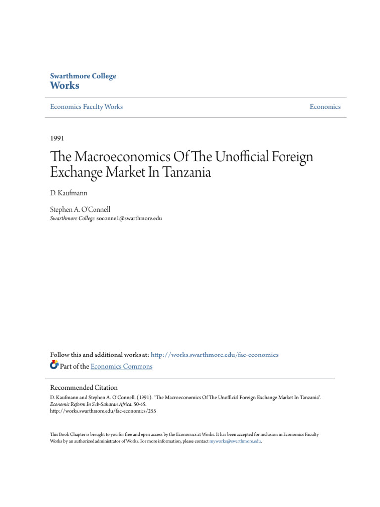 The Macroeconomics of The Unofficial For | PDF | Exchange Rate ...