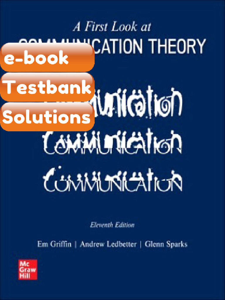 A First Look at Communication Theory 11th Edition Griffin Ebook ...