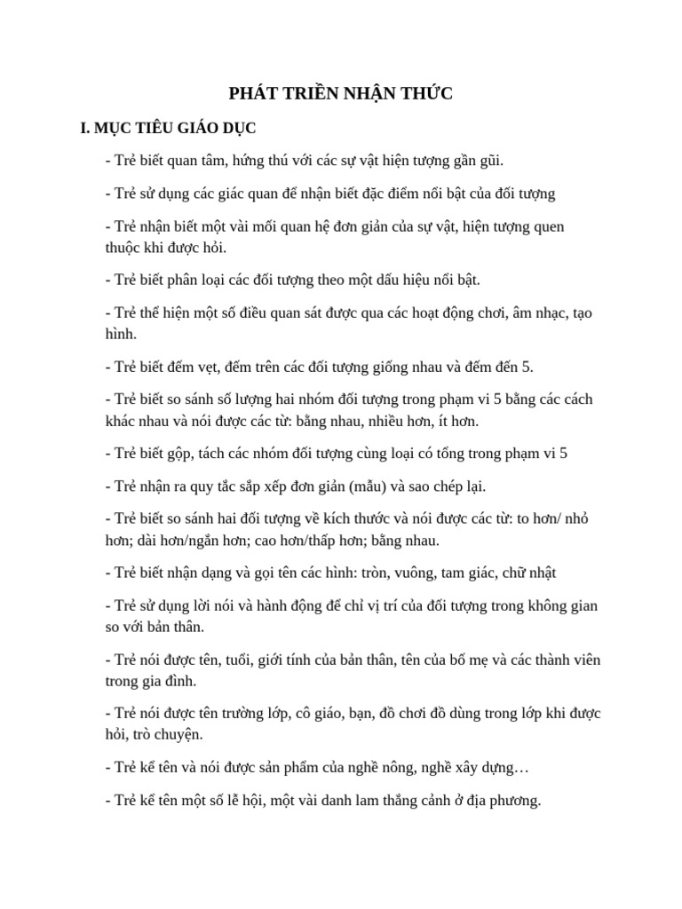 2 Phat Trien Nhan Thuc 30920249 | PDF