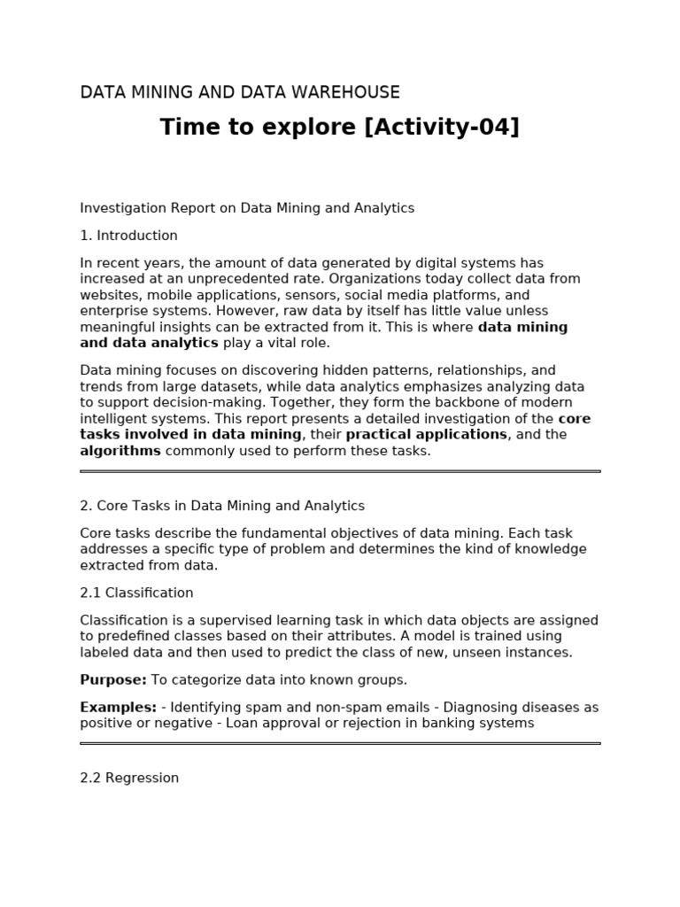 Activity 4 23bai10185 | PDF | Analytics | Data Mining