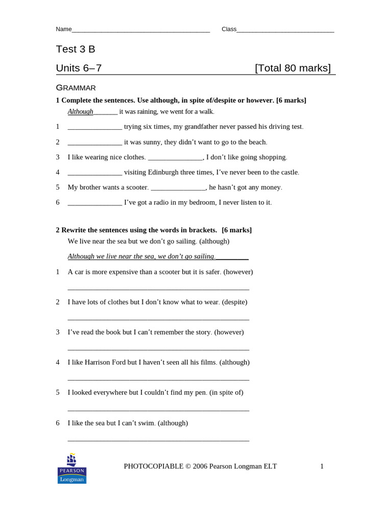 Test_3B | PDF | Glasgow | Scotland
