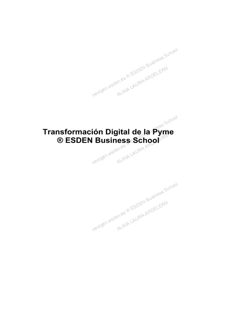 01 Transformacion Digital de La Pyme | PDF | Marketing | Publicidad digital